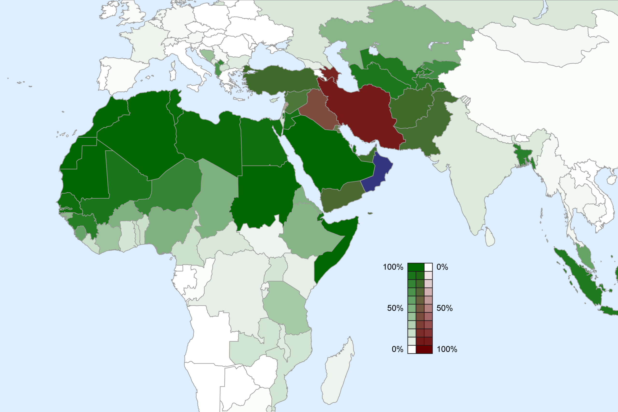 Islam by country (2015)