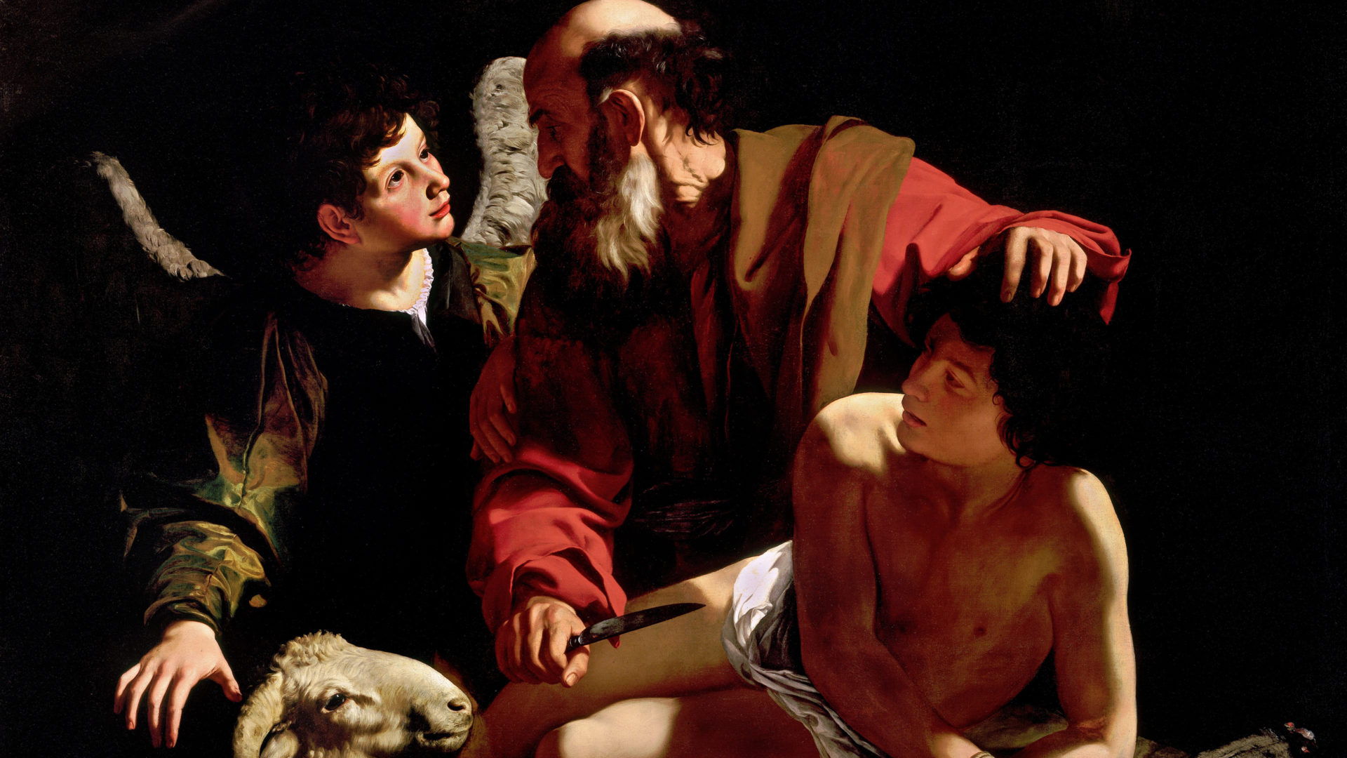Caravaggio, "Sacrifice of Isaac" (c. 1603)