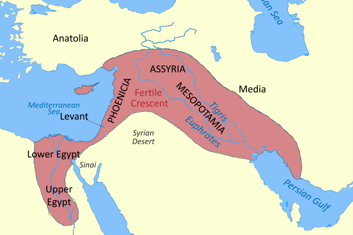 Map of fertile crescent