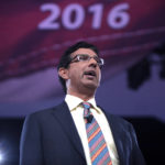 Dinesh D'Souza speaking at the 2016 Conservative Political Action Conference (CPAC) in National Harbor, Maryland.