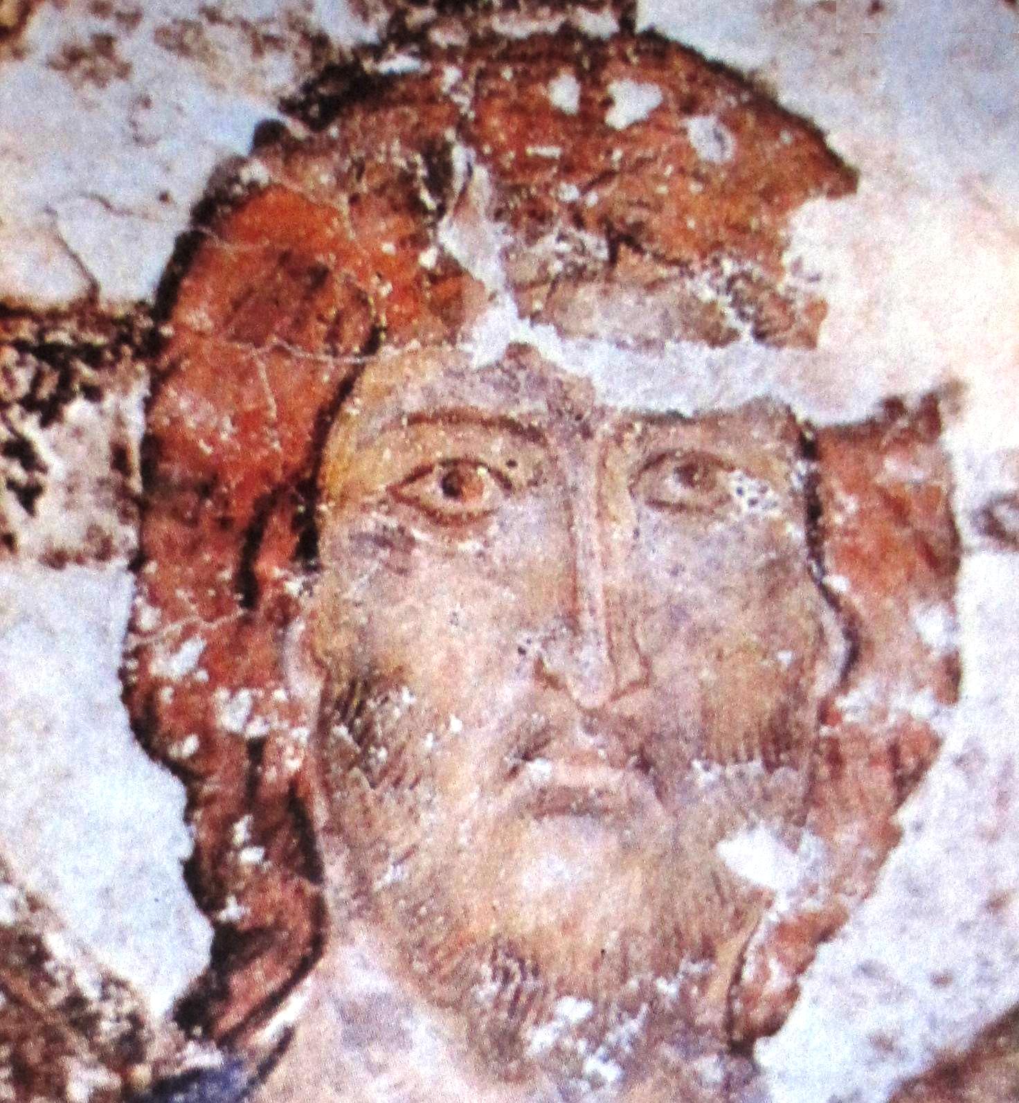 Fresco from the Vardzia monastery depicting Christ, 12th-13th centuries