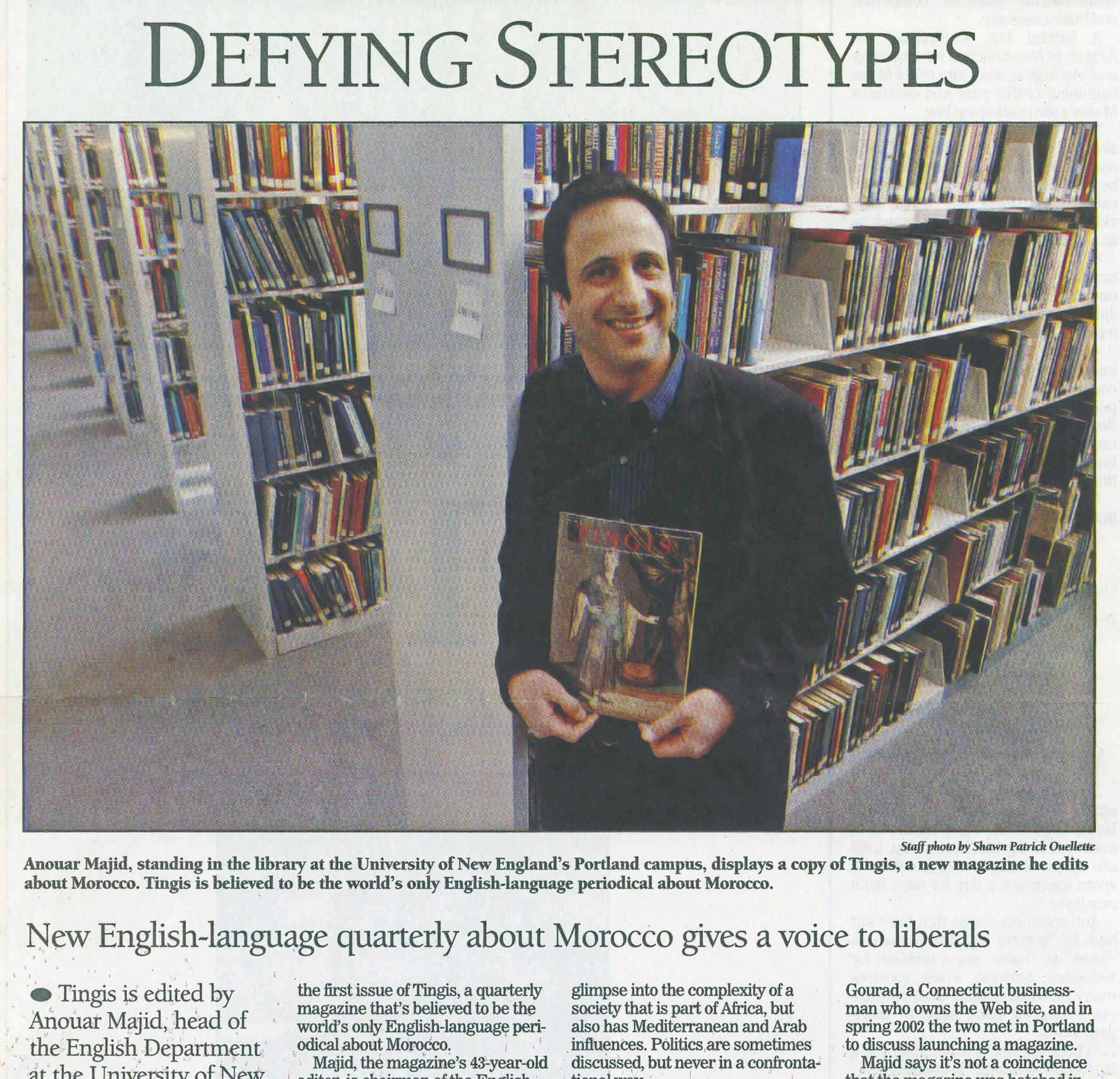 A 2004 Portland Press Herald article about the launch of print magazine