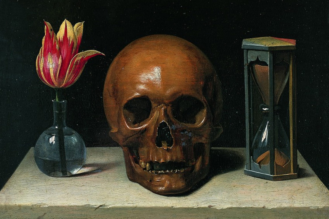 Still-Life with a Skull, Philippe de Champaigne (1671)