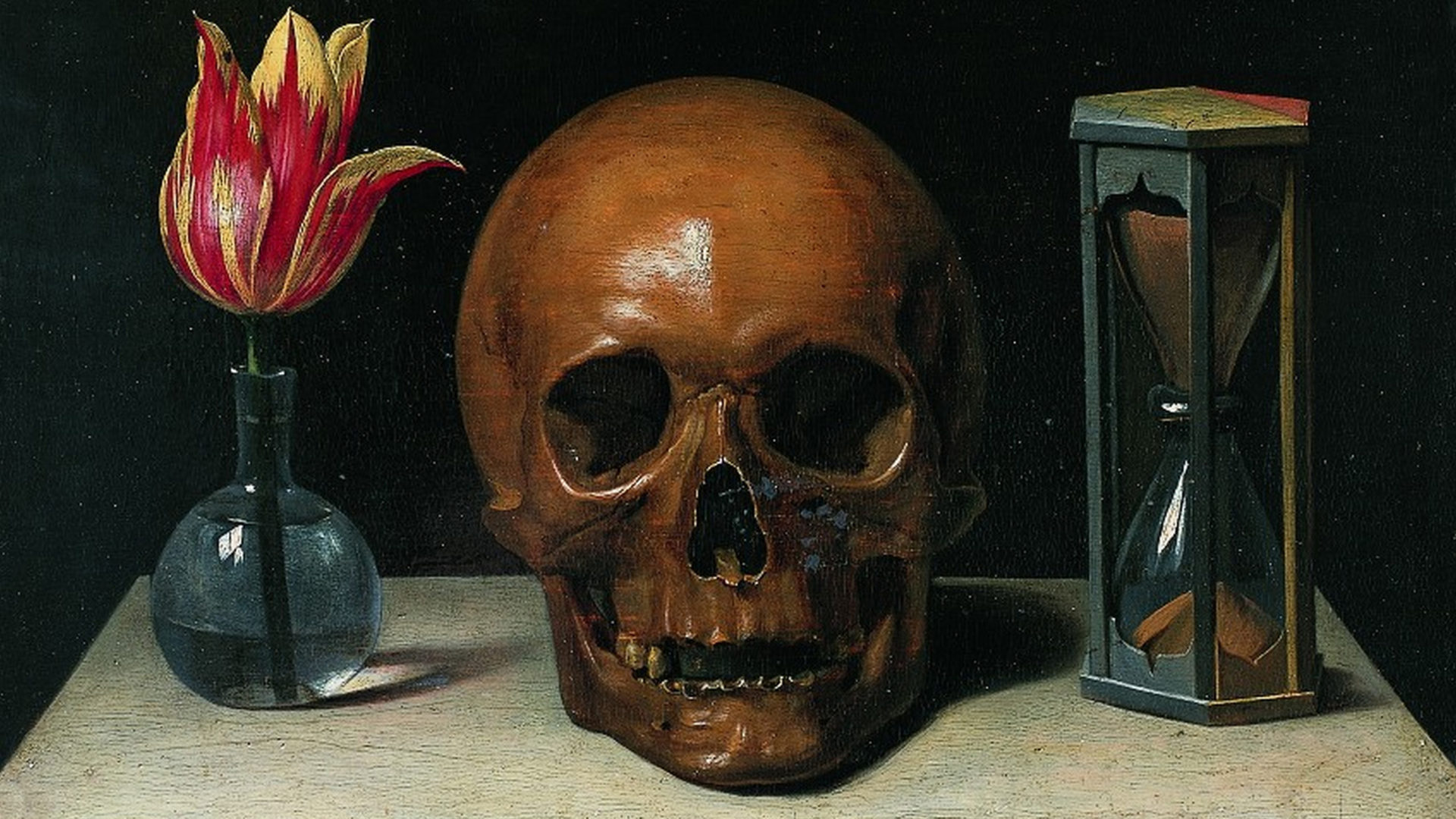Still-Life with a Skull, Philippe de Champaigne (1671)
