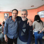 Anouar with the waiter Mohamed in Cafe Smara, April 2018