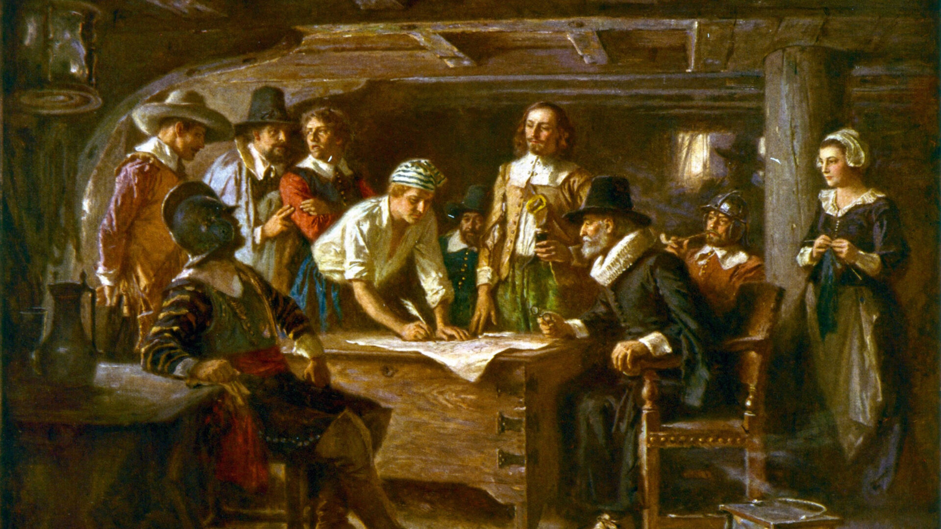 The Mayflower Compact, 1620